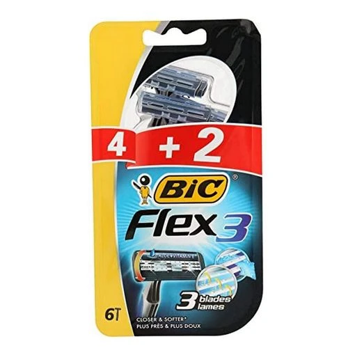 BIC Flex 3 Razor Classic 4+2 Count