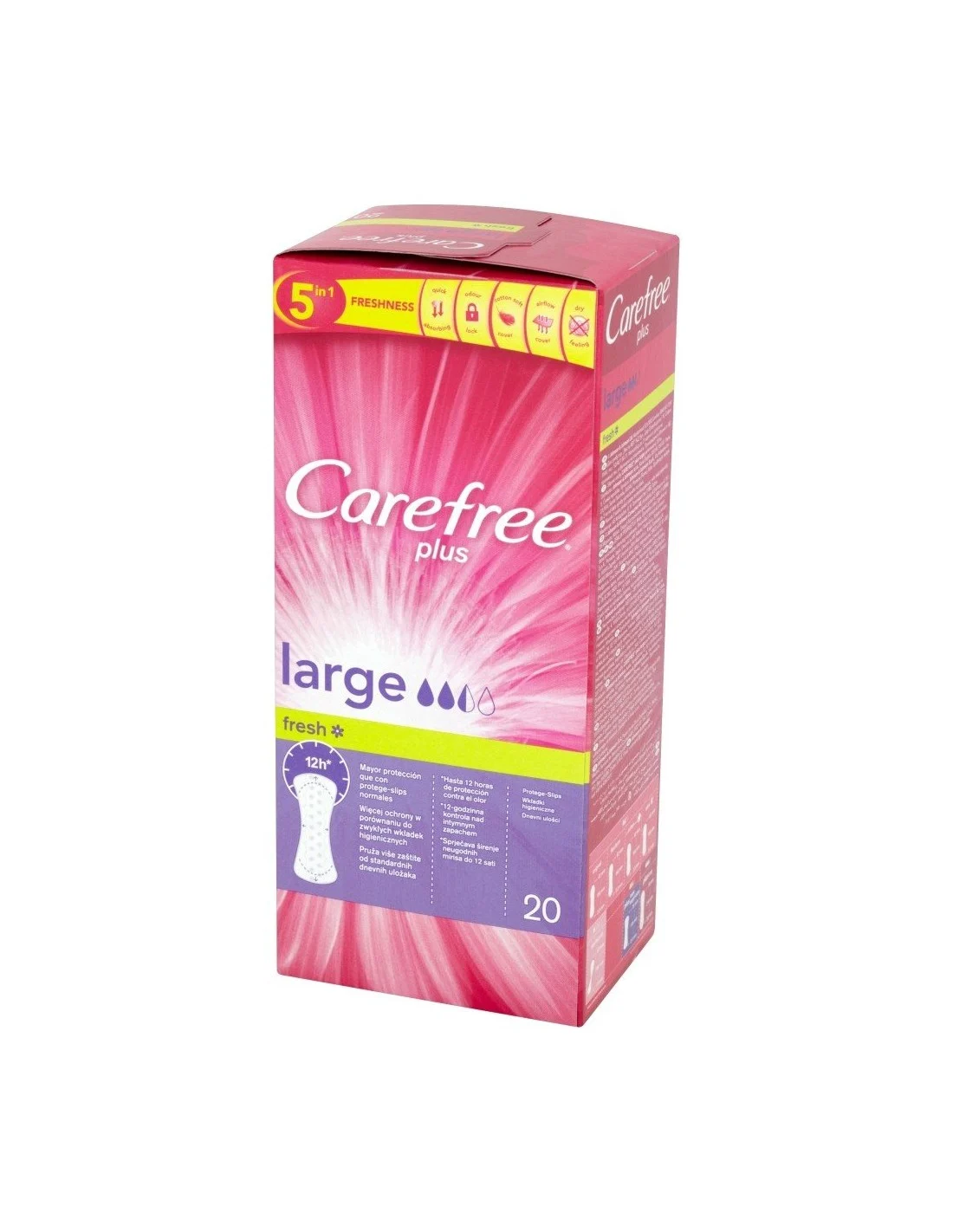 CAREFREE PREM A20 PLUS LARGE FRESH INSERTS