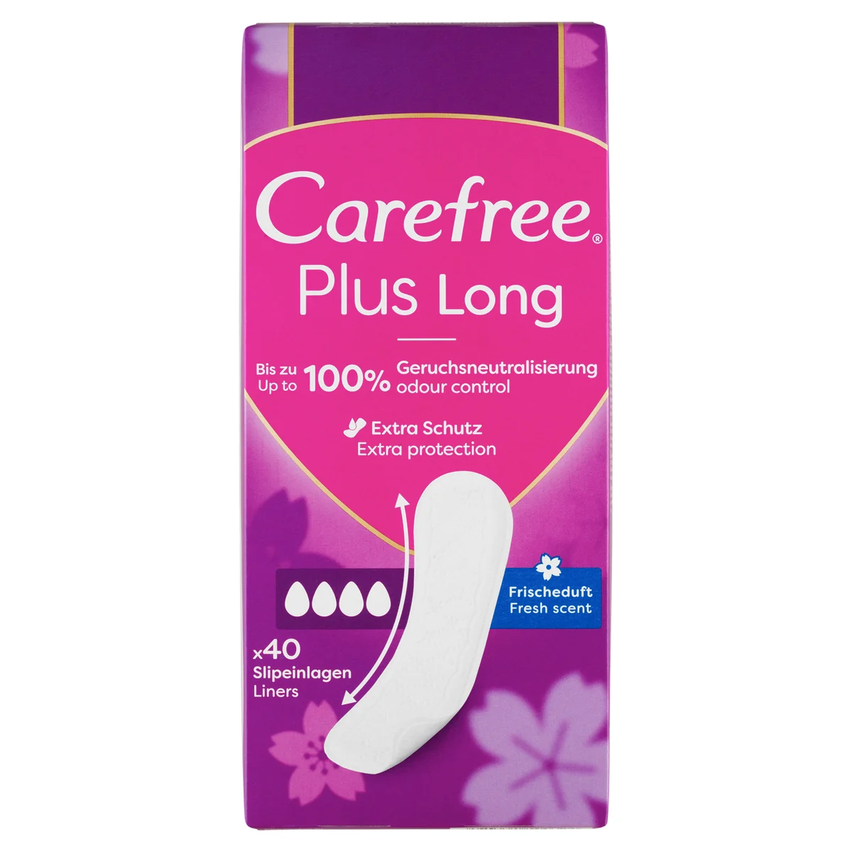 CAREFREE PLUS INSERTS A40 LONG 0324