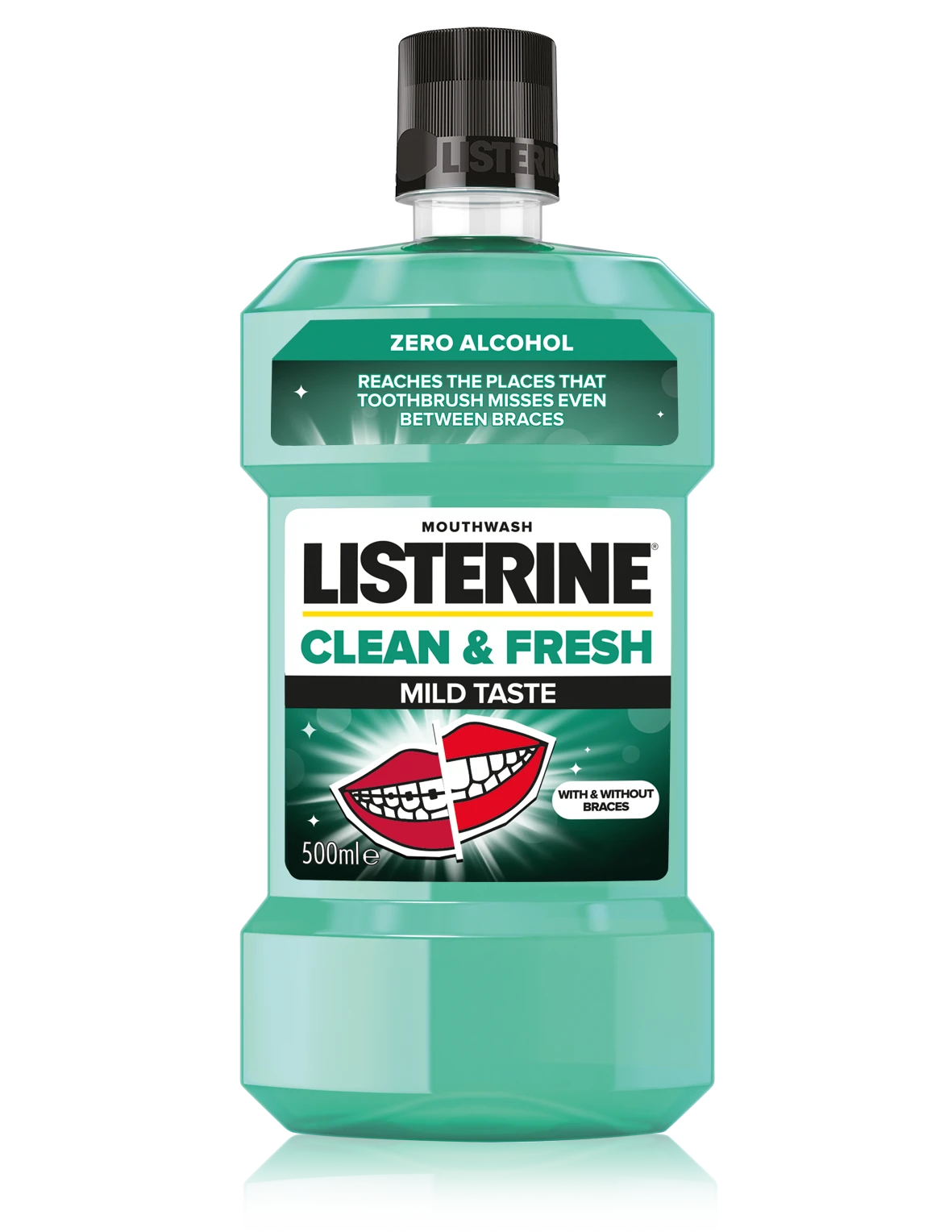 Listerine Mouthwash Clean & Fresh 500ml