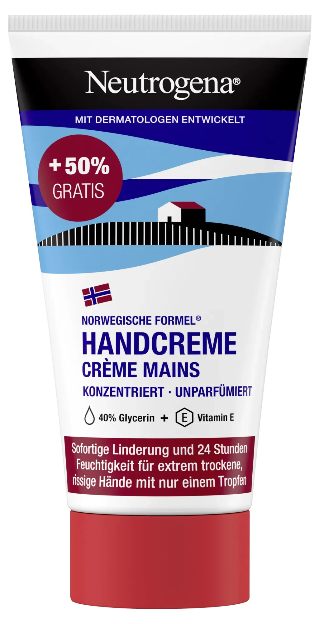 Neutrogena Hand Cream Unscented Limited Edition 75ml 50% free Text: FR,DE,NL