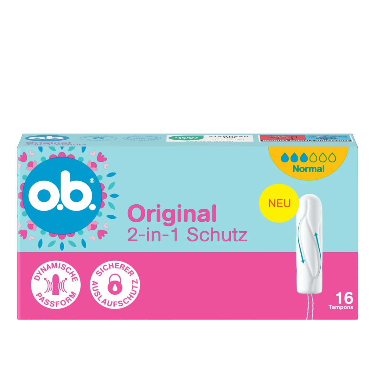 o.b. Original Tampons Normal 16 Stk.