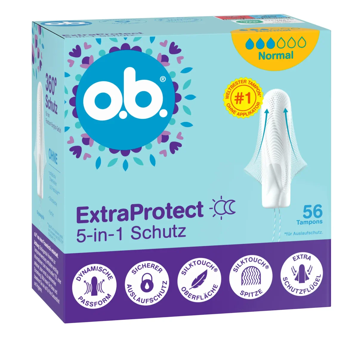 O.b. Extra Protect Tampons Normal 56 Stk
