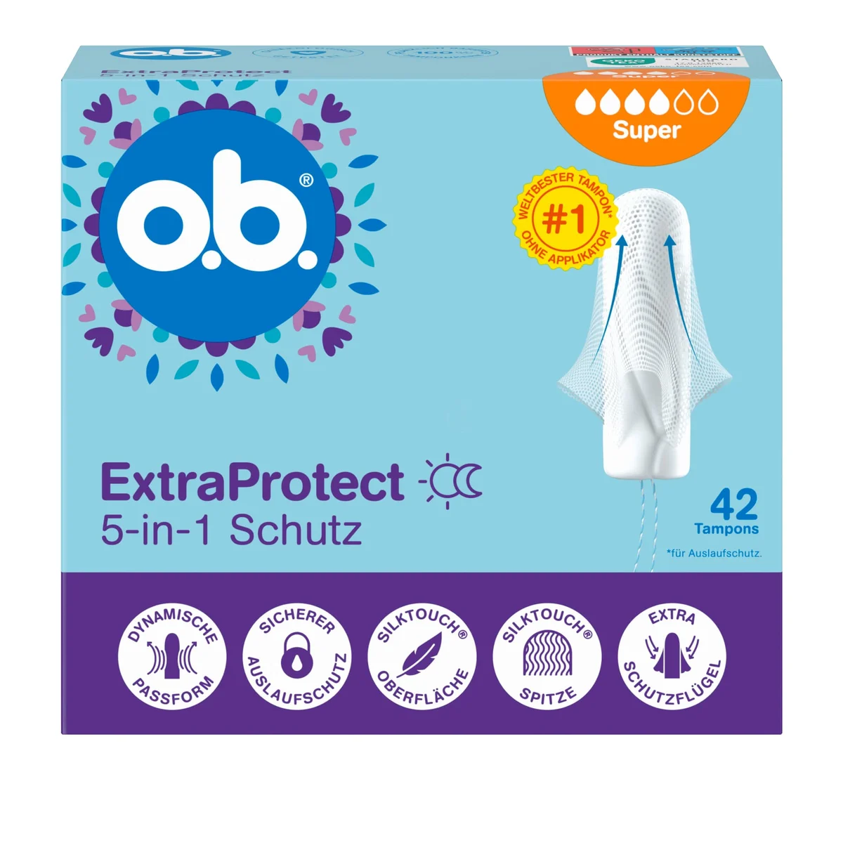 O.b. Extra Protect Tampons Super 42 Stk