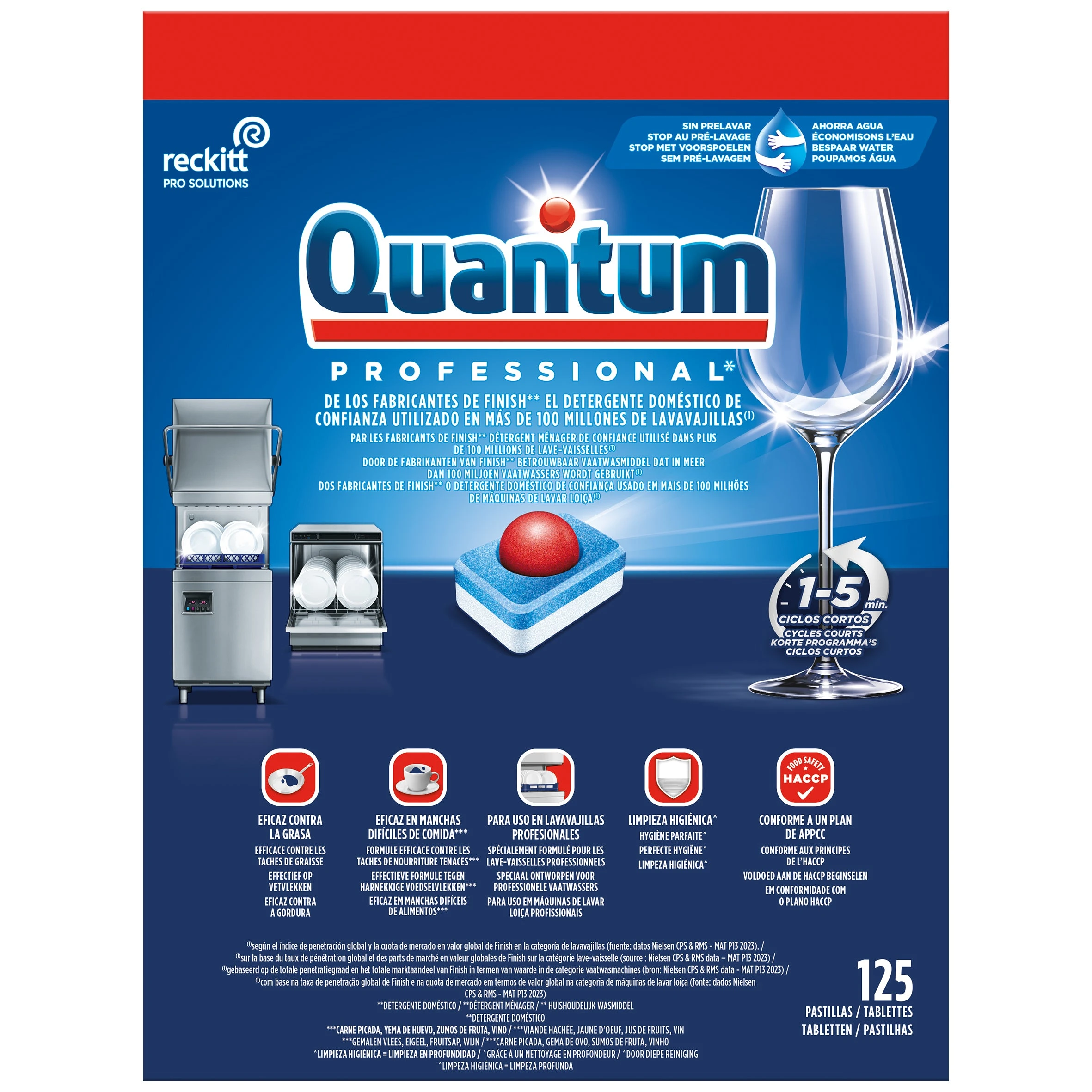 Finish Quantum Professional Dishwasher Tabs Regular 125pcs