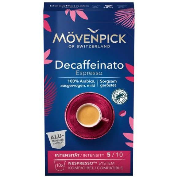 MOVENPICK 10CAPS. (55G) NESPRESSO ESPRESSO DECAFFEINATO /8