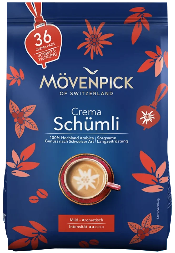 MOVENPICK 36pcs SCHUMLI SENSEO PADS /6