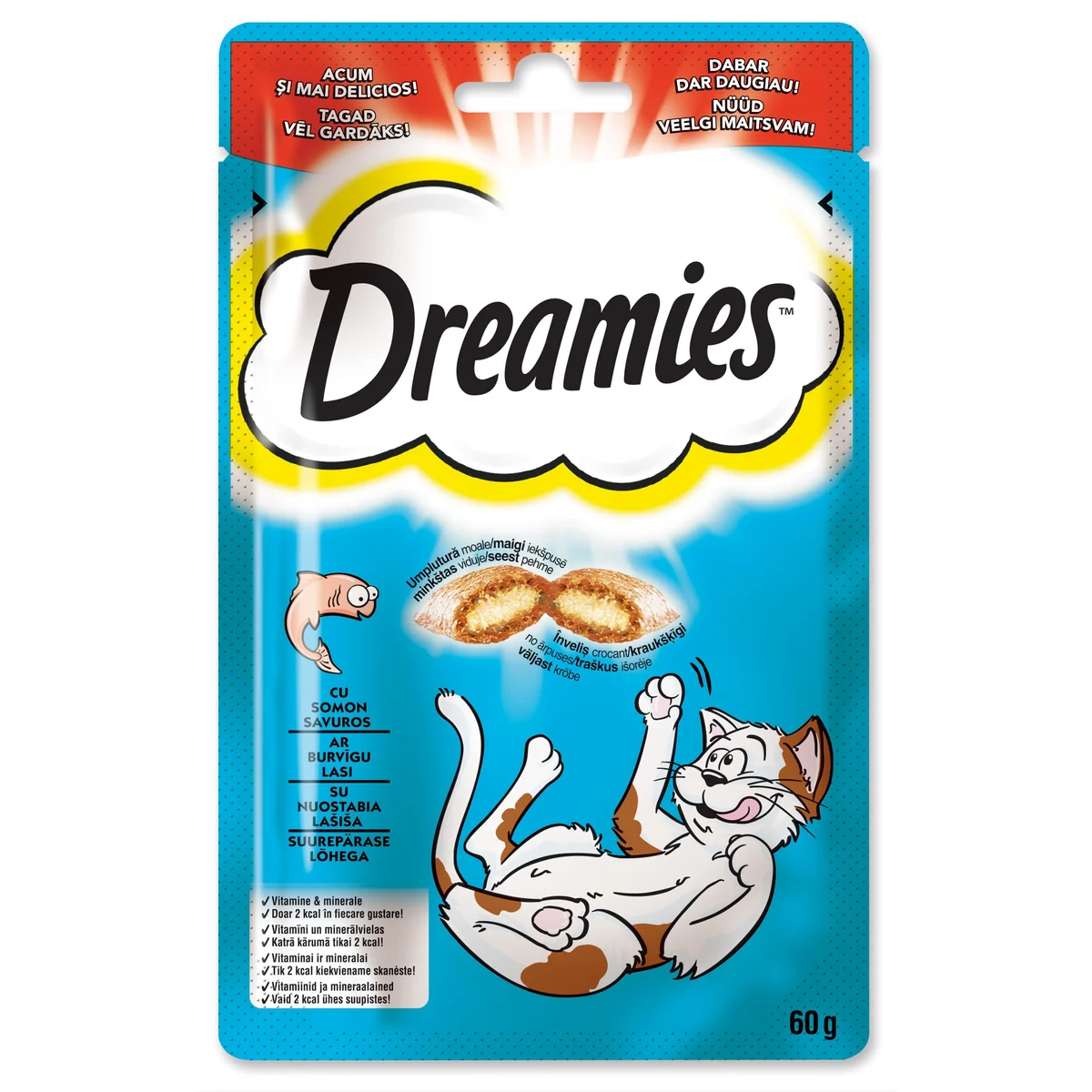 Dreamies Snacks mit Lachs