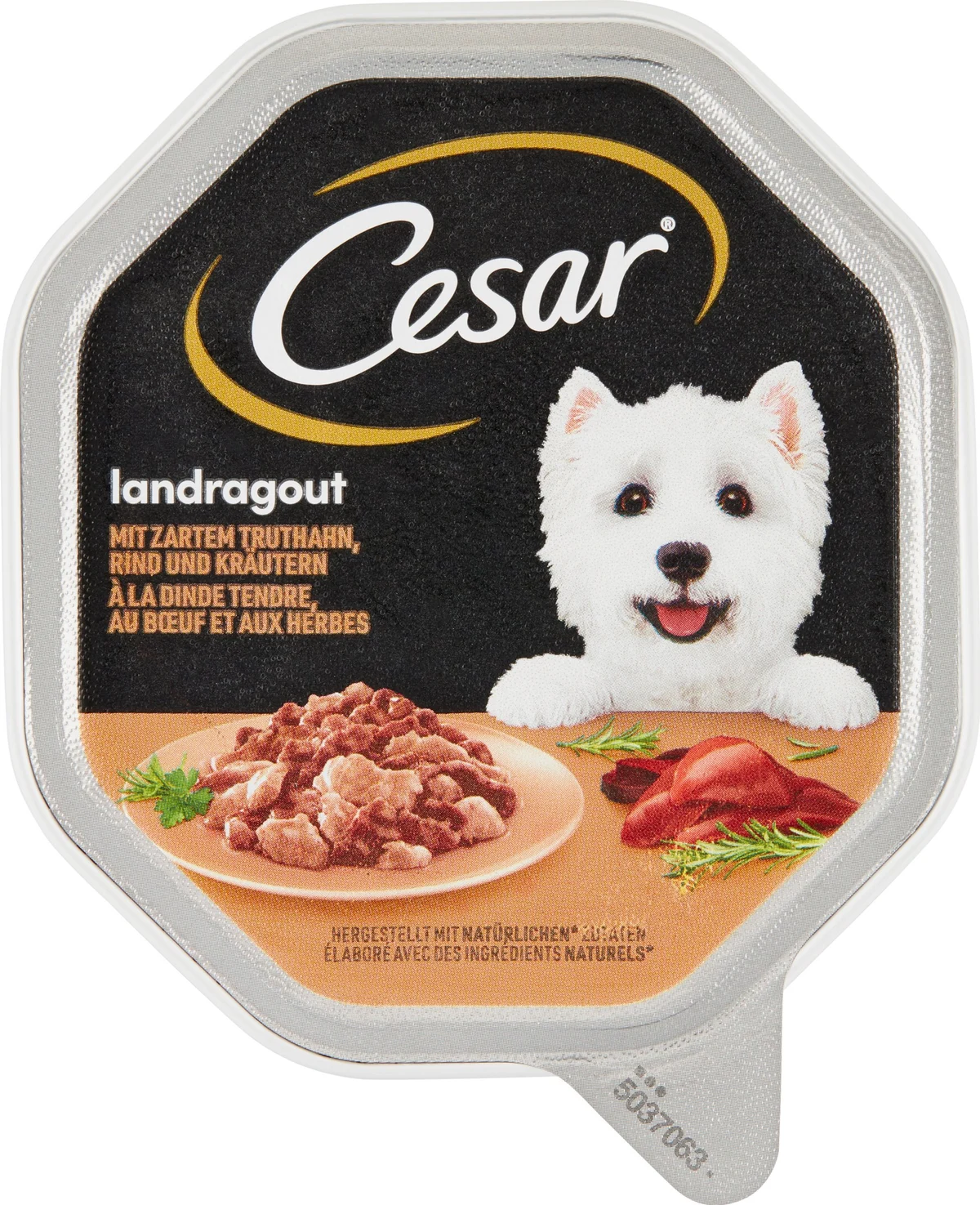 Cesar Schale 150g Landragout mit Truthahn und Rind