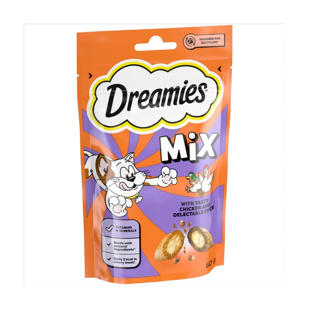 Dreamies Snacks Mix mit Huhn & Ente