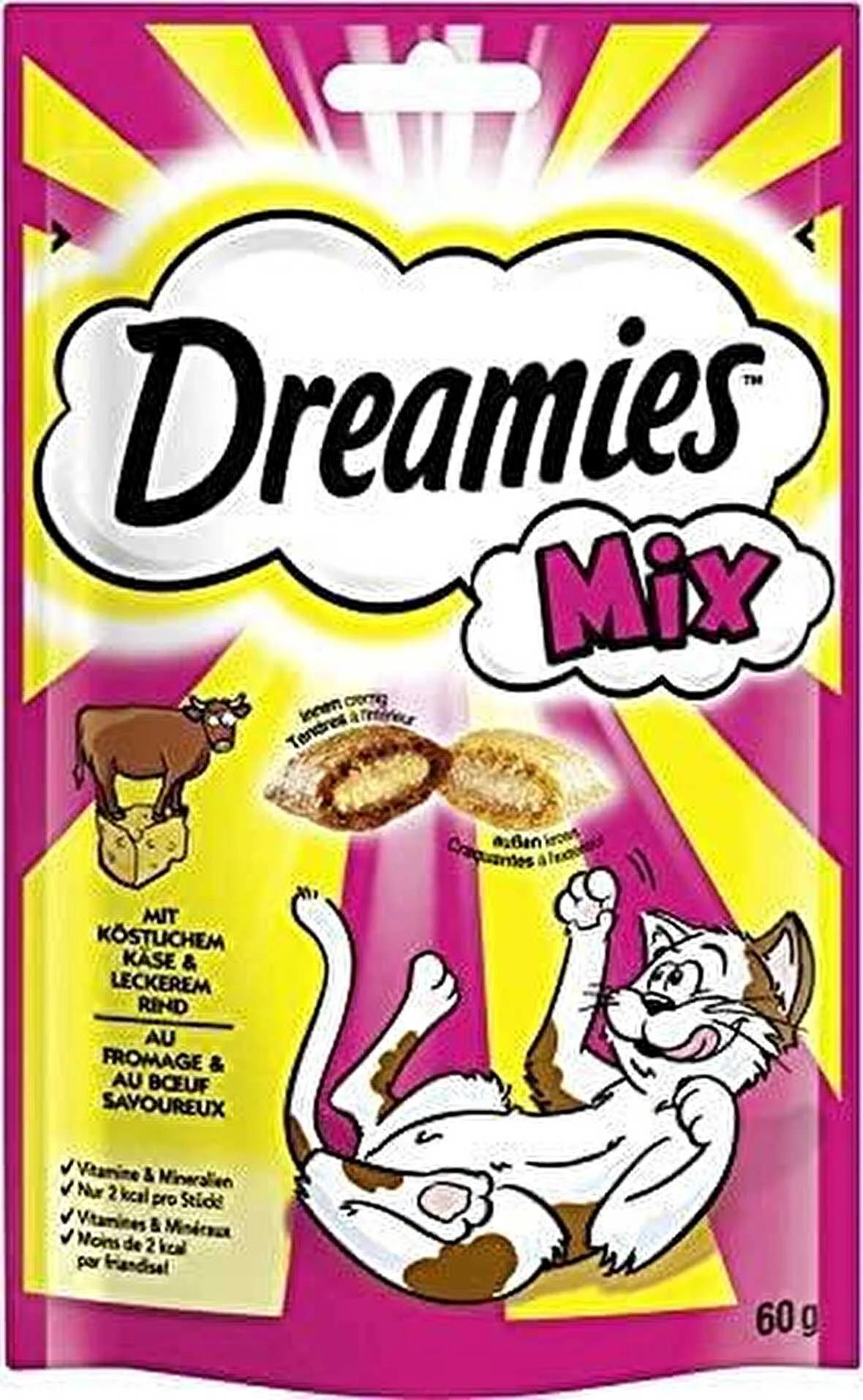 Dreamies Snacks Mix mit Käse & Rind