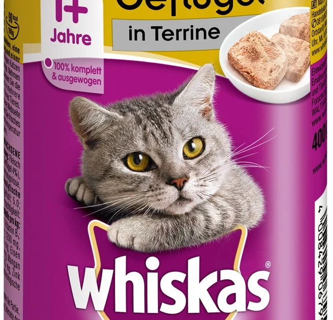 Whiskas Dose 400g in Terrine mit Geflügel 1+