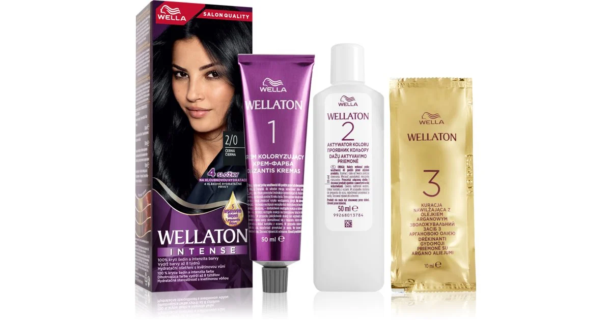Wella Wellaton Hair Color Intense 2/0 Black
