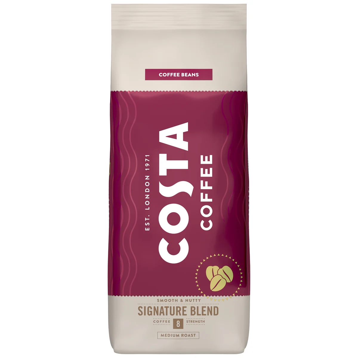 Costa Coffee Signature Blend Medium Roast Beans 1kg /6