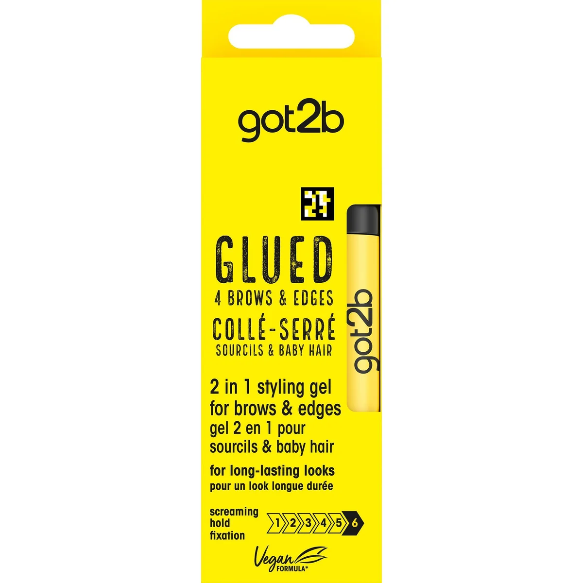 Got2B Glued 4 Brows & Edges 2In1 Gel 16ml 2x6pk