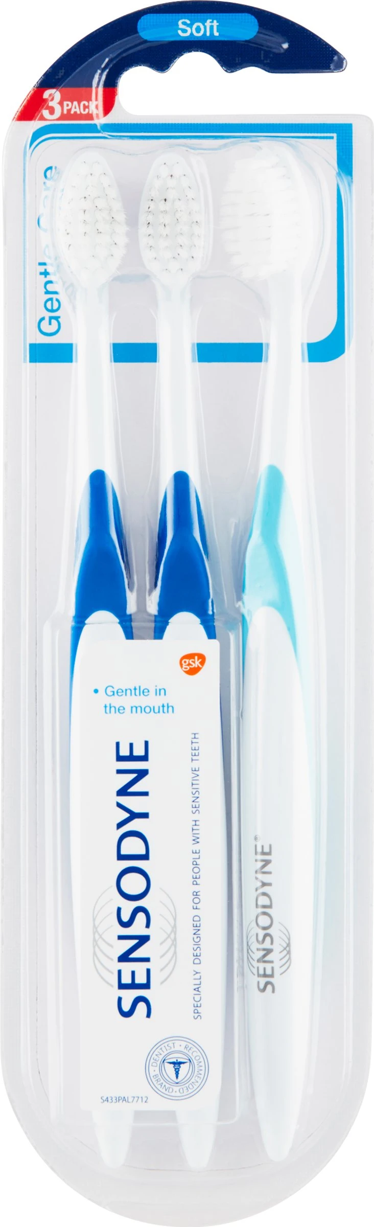 Sensodyne Gentle Care Soft Toothbrush 3pcs