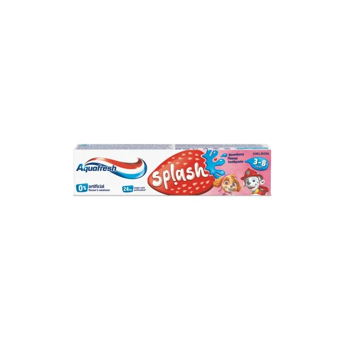 AQUAFRESH TOOTHPASTE 50ML KIDS 3-8 YEARS SPLASH STRAWBERRY 9472