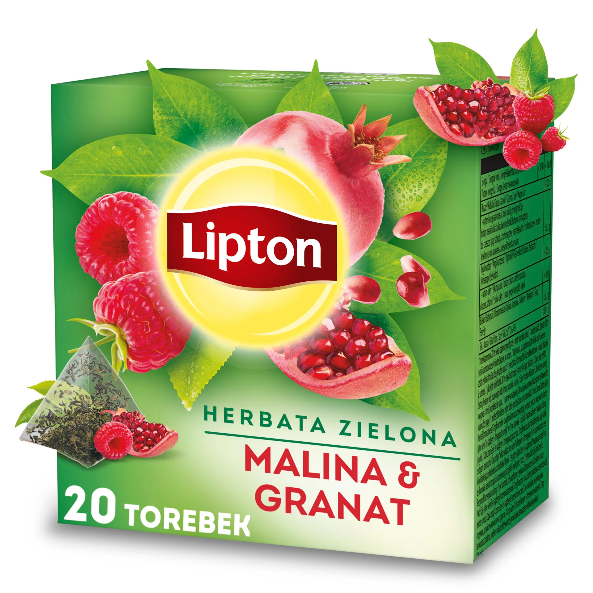 Lipton Green Tea Raspberry & Pomegranate 20 Bags