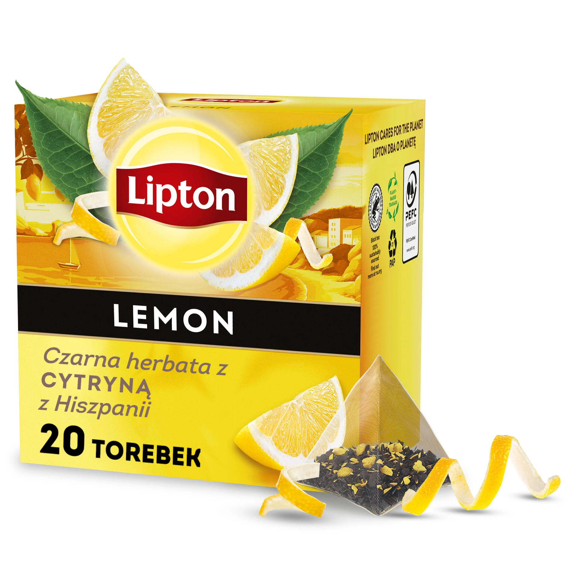 Lipton Black Tea Lemon 20 Bags