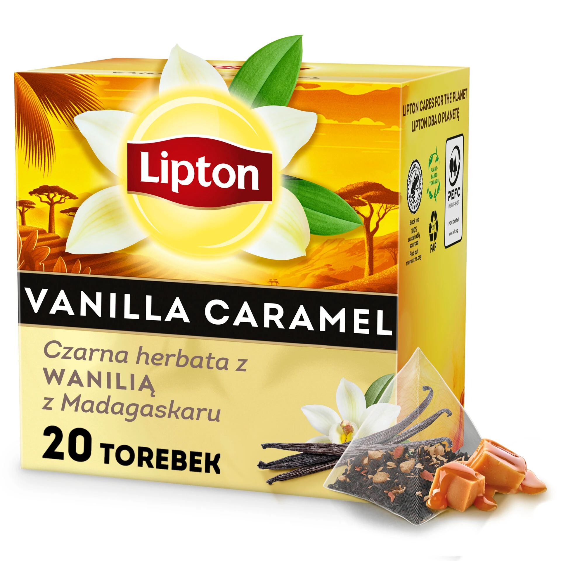Lipton Black Tea Vanilla Caramel 20 Bags