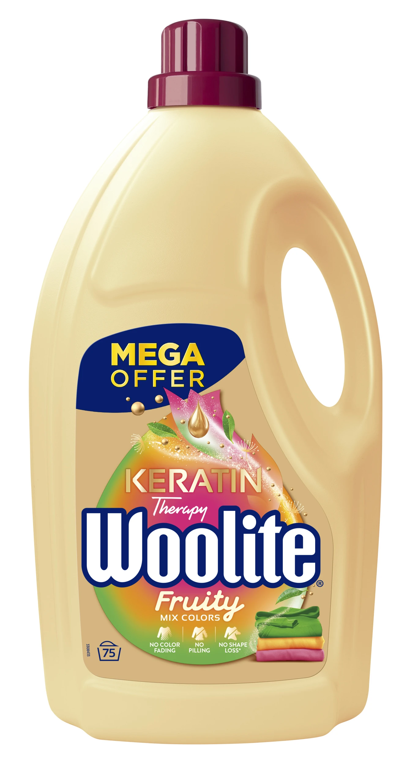 Woolite Keratin Therapy Fruity Color Washing Gel 4.5L 60WL