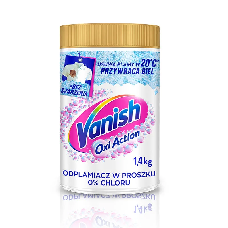 Vanish Stain Remover Powder Multi-Action White 0% Chlorine 1.4kg