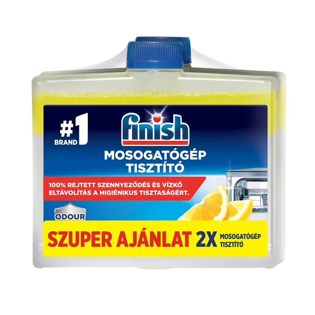 DISHWASHER CLEANER FINISH 2X250ML DUO LEMON IMP 0716