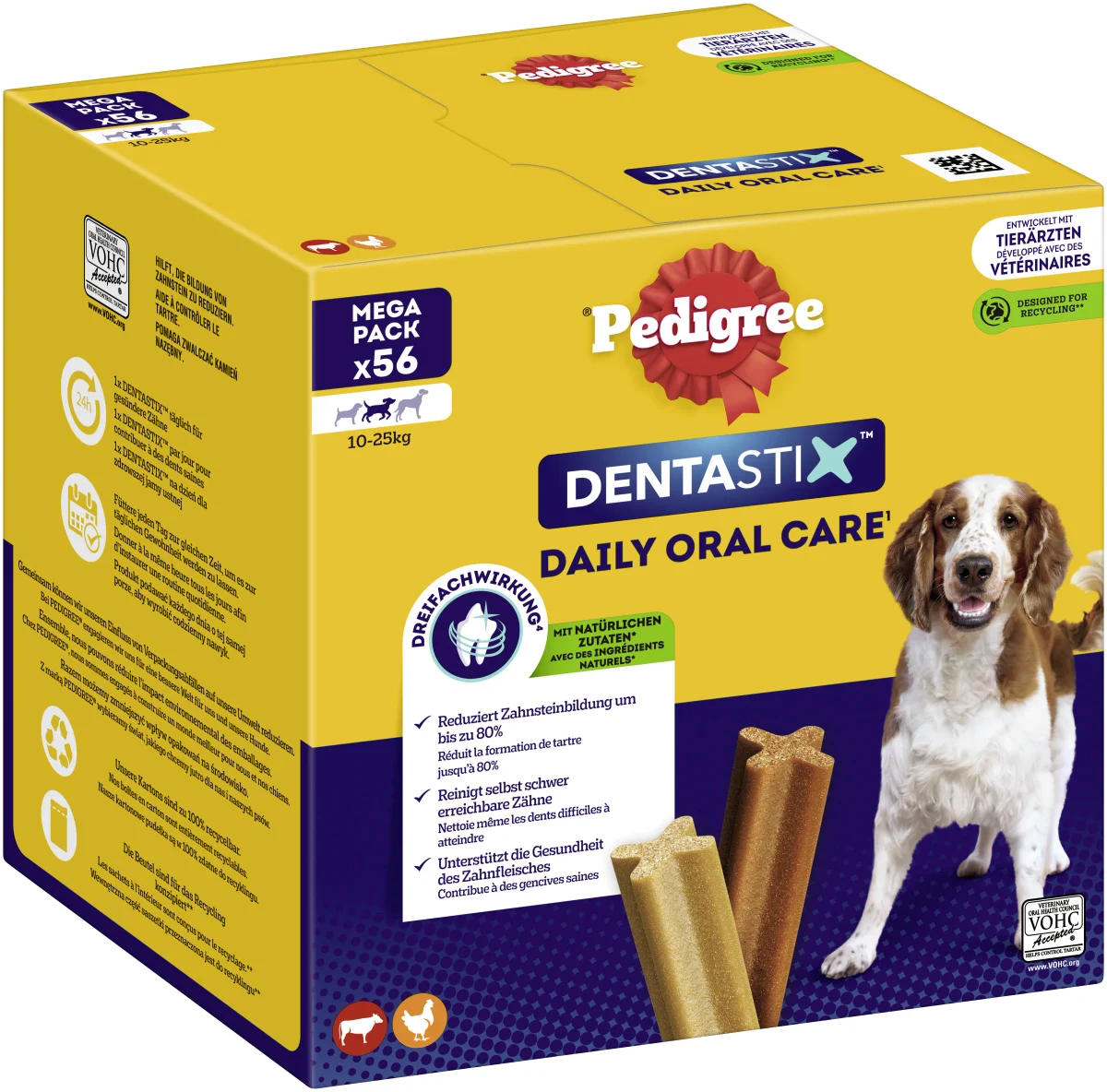 Pedigree Snacks Denta Stix medium tägliche Zahnpflege Big Pack