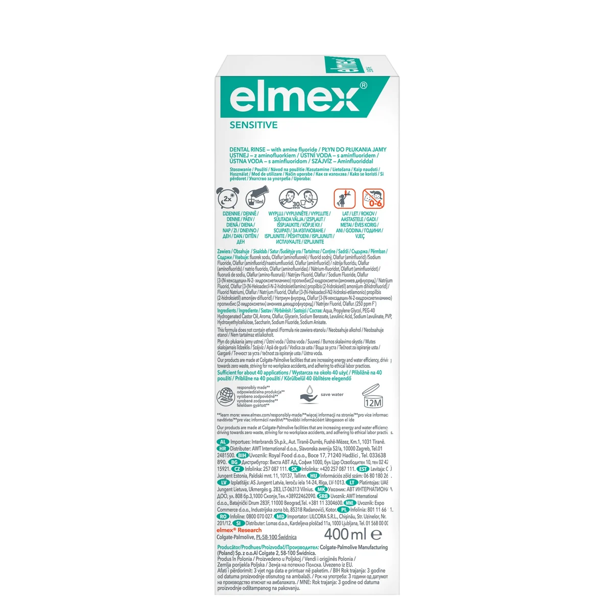 Elmex Mouthwash - Sensitive 400ml