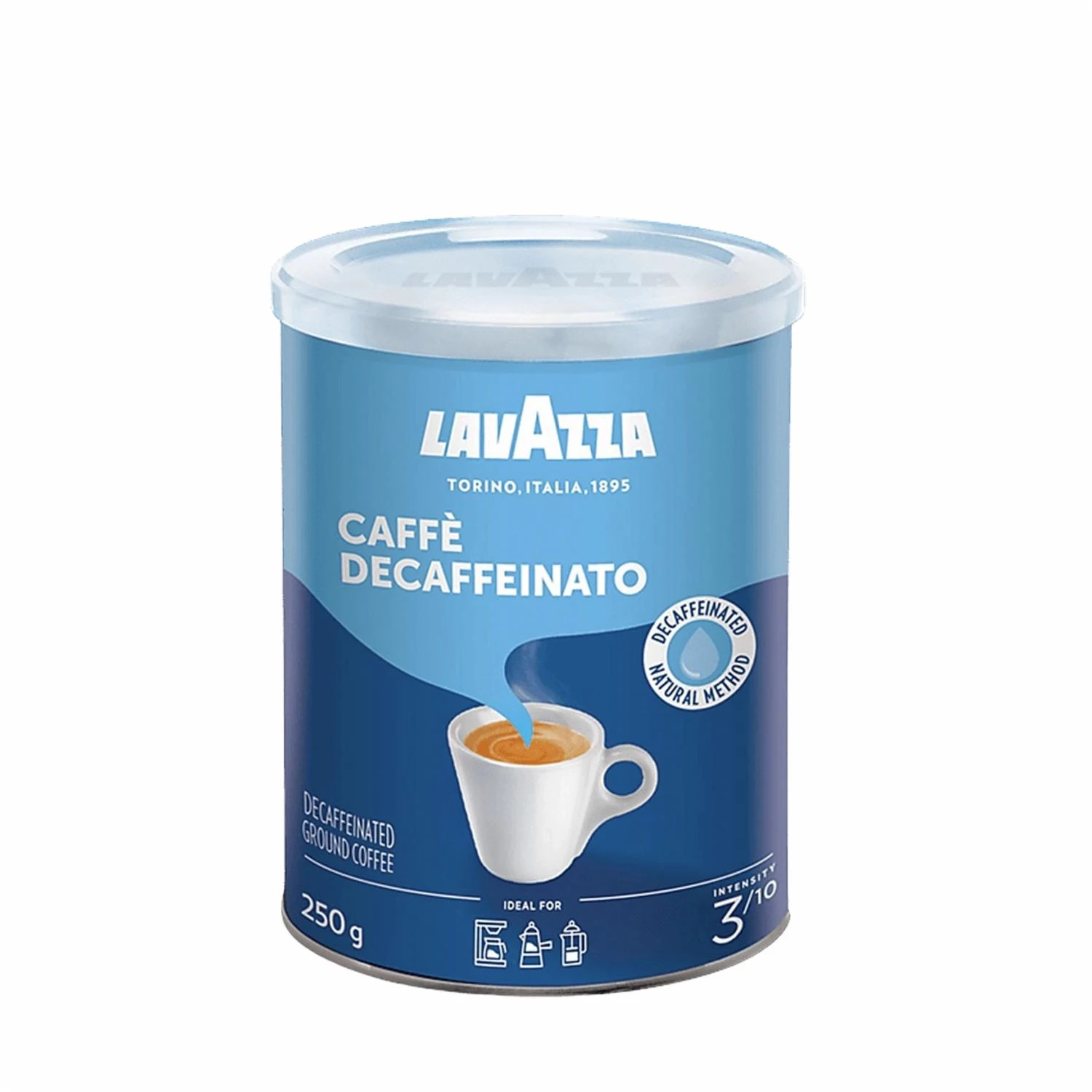 LAVAZZA 250G DEK - TIN GROUND /12