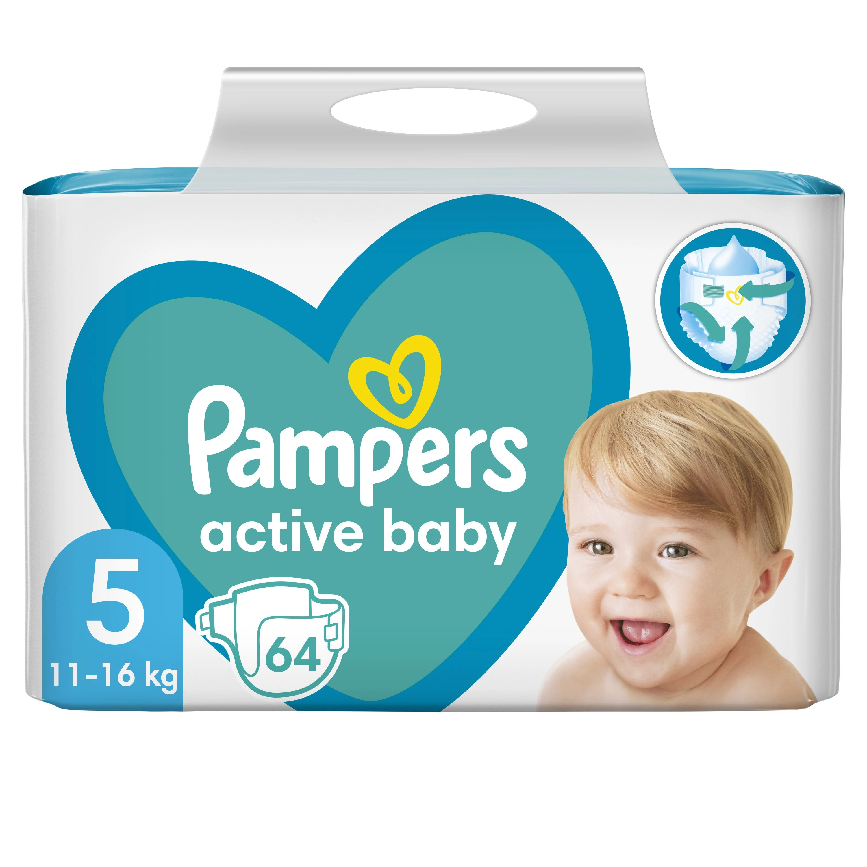 Pampers Active Baby Size 5 Giant Pack 64pcs
