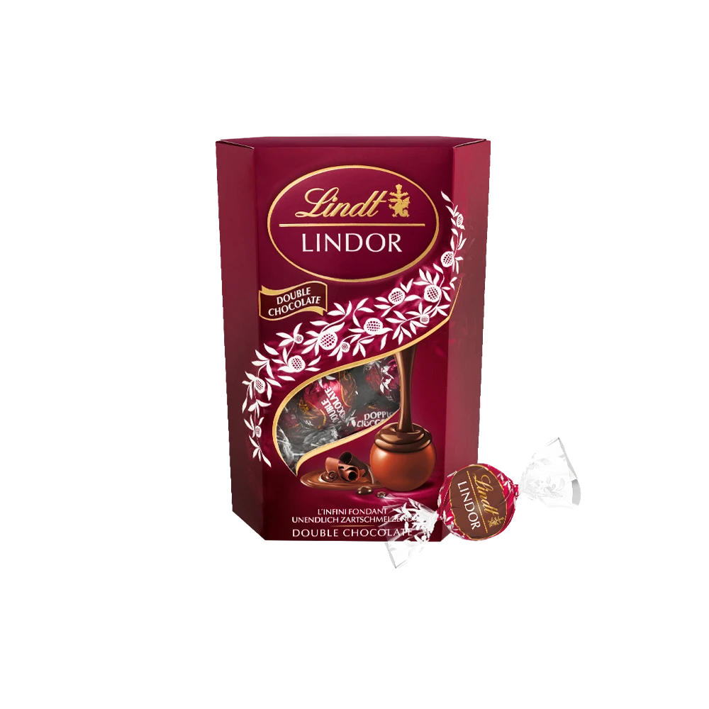 Lindt Lindor Praline Double Chocolate 200g