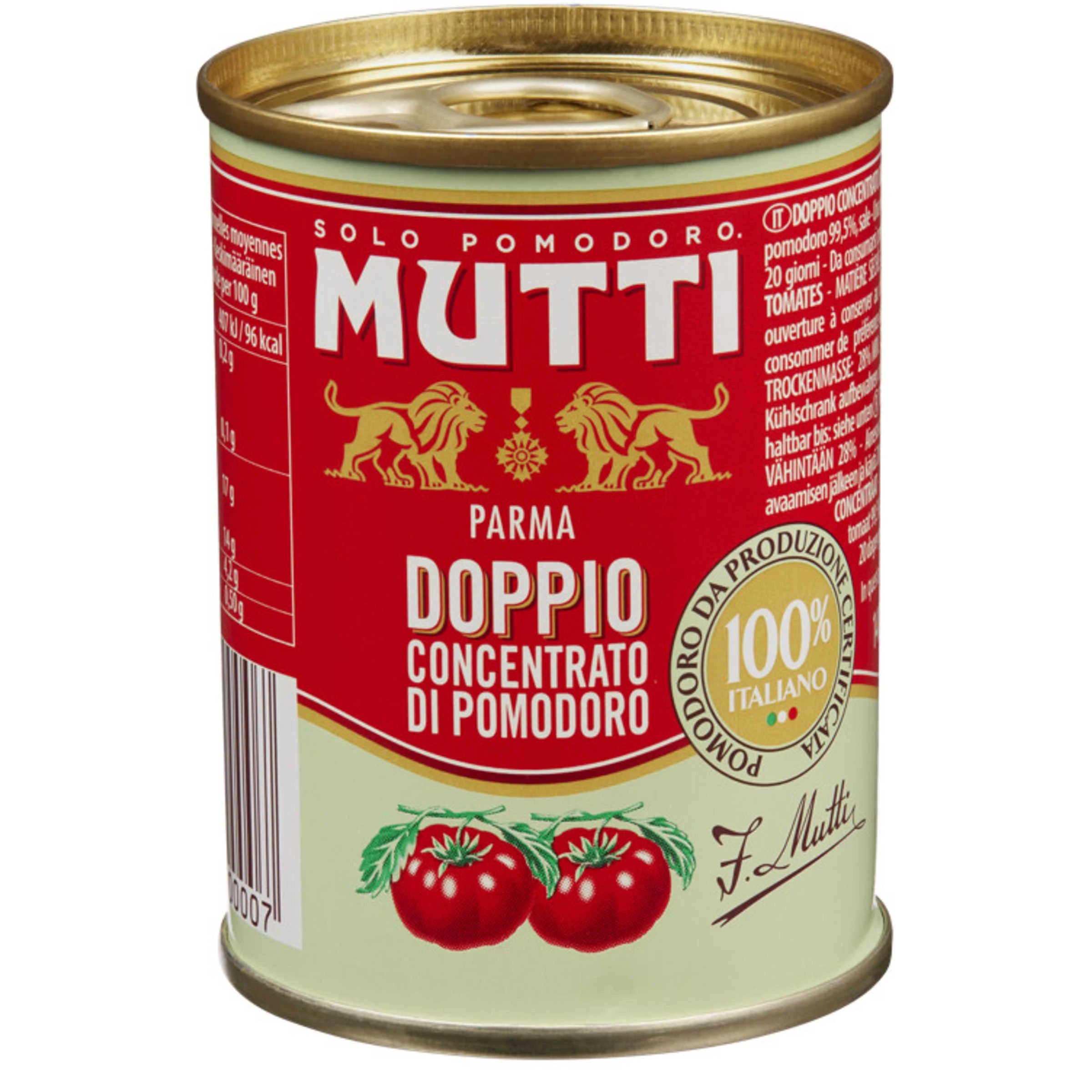 MUTTI 140G DOPPIO CONCENTRATE TIN /12