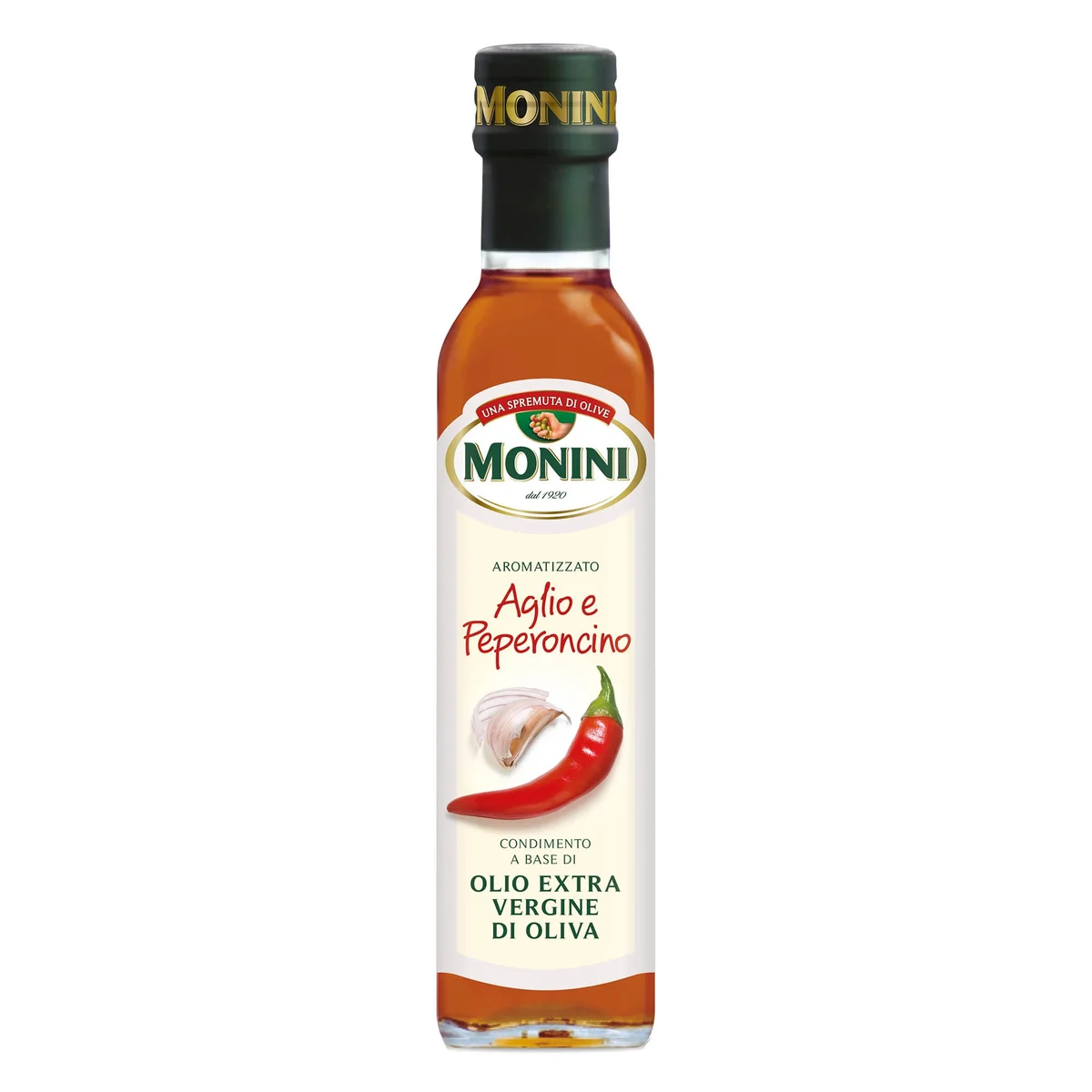 Monini Extra Virgin Olive Oil Garlic & Chili 250ml