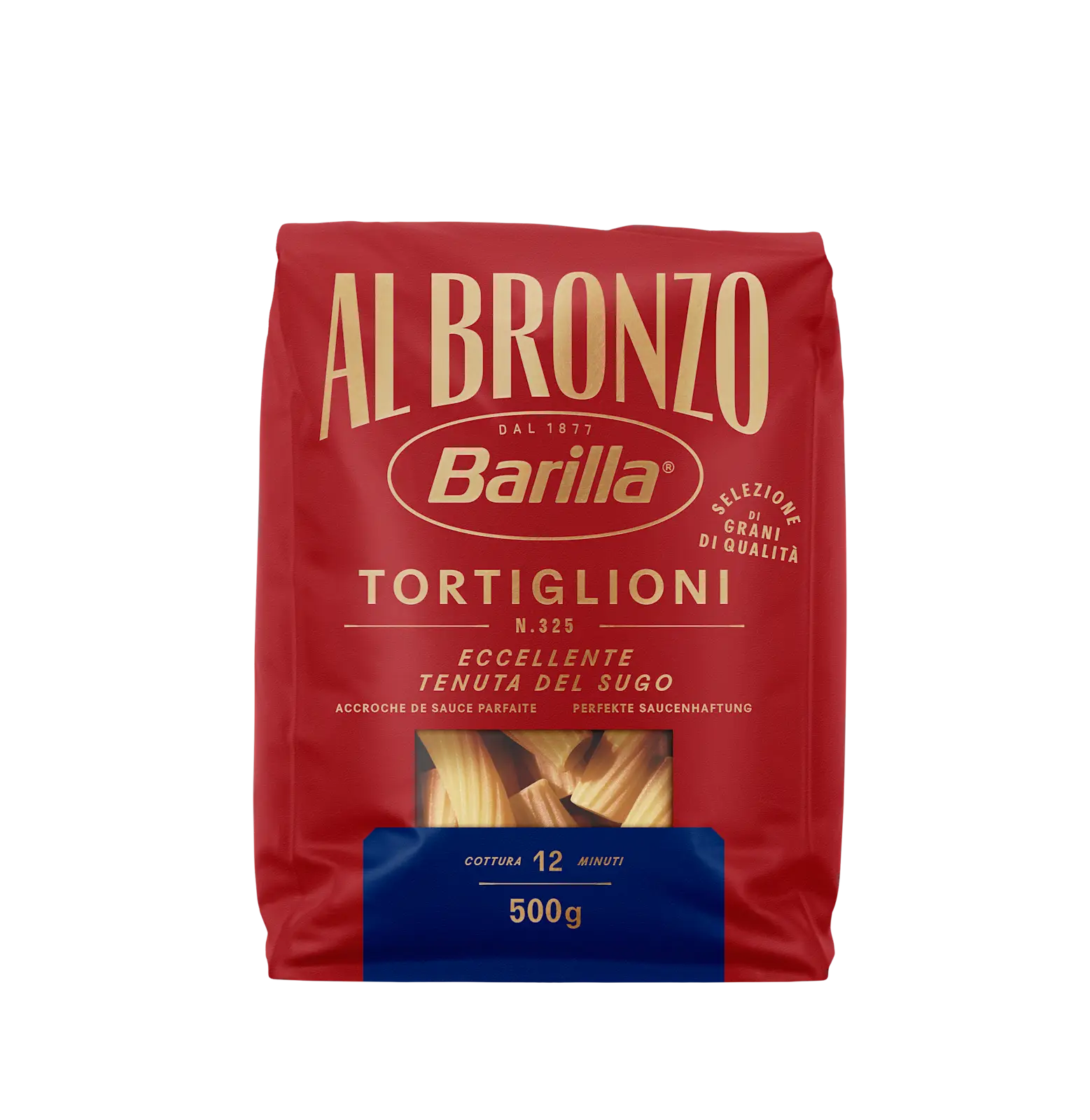 BARILLA PASTA ALBRONZO 500G TORTIGLIONI N.325 /16