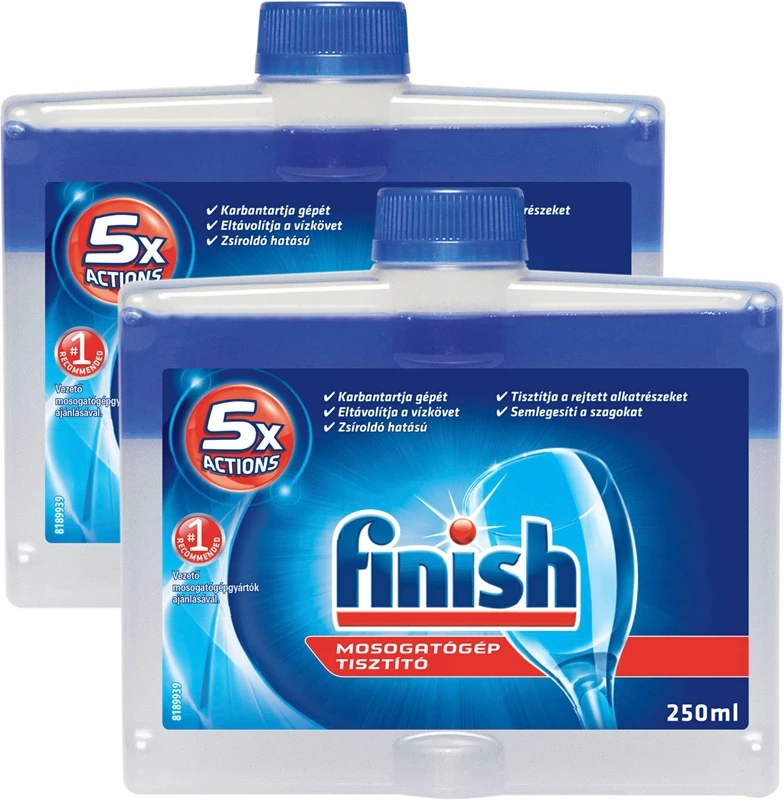 Finish Dishwasher Cleaner Regular 250ml Duo Pack