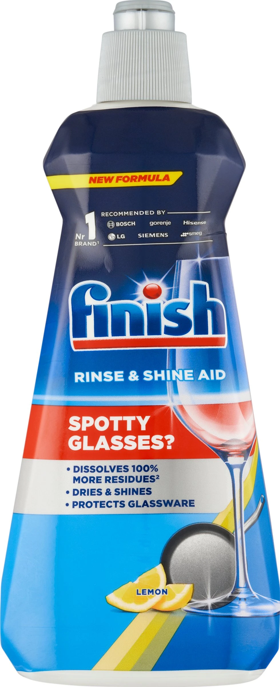 Finish Dishwasher Rinse Aid Powerball Lemon 400ml
