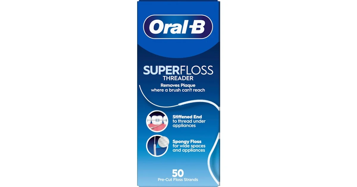 Oral-B Super Pre Cut Floss Strands 50m (6x12)