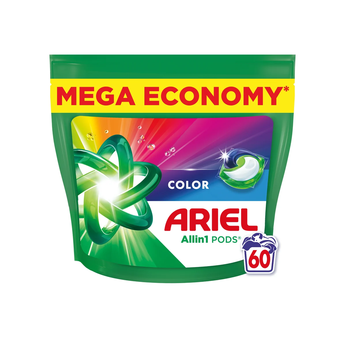 Ariel caps Color bag 60pcs