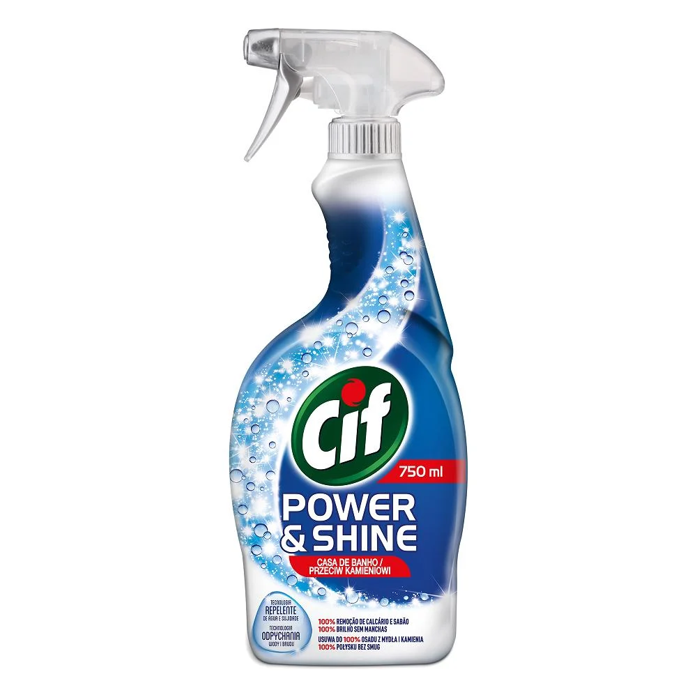 Cif Liquid Anti-Lime Spray Power&Shine Cleanboost Bathroom 750ml