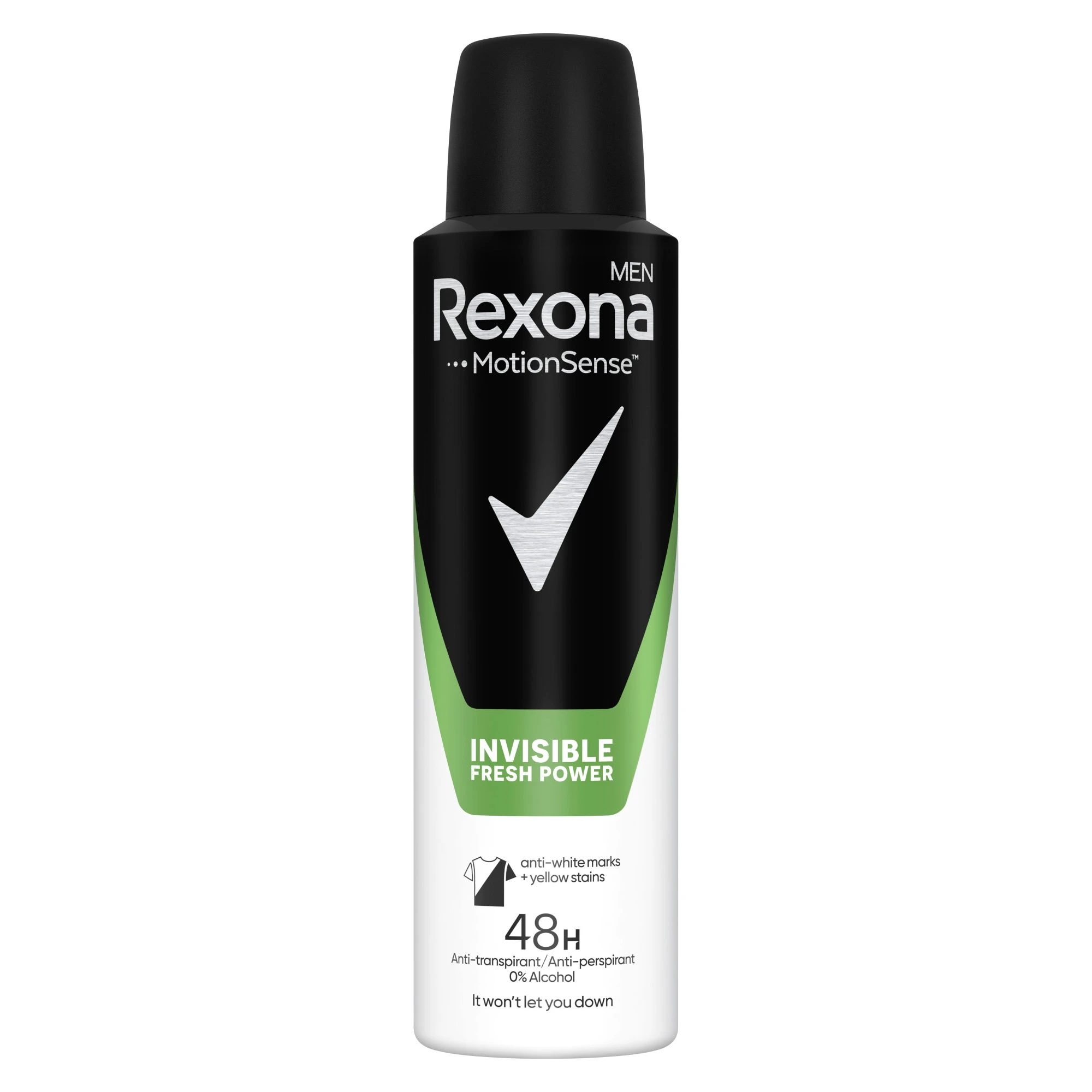 Rexona Men Deodorant Invisible Black & White Fresh Power 150ml