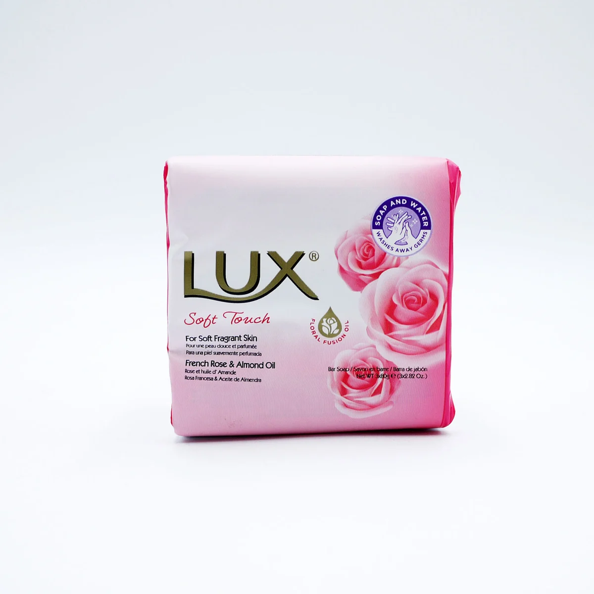 Lux Bar Soap French Rose Oil And Almond Oil 3x80g