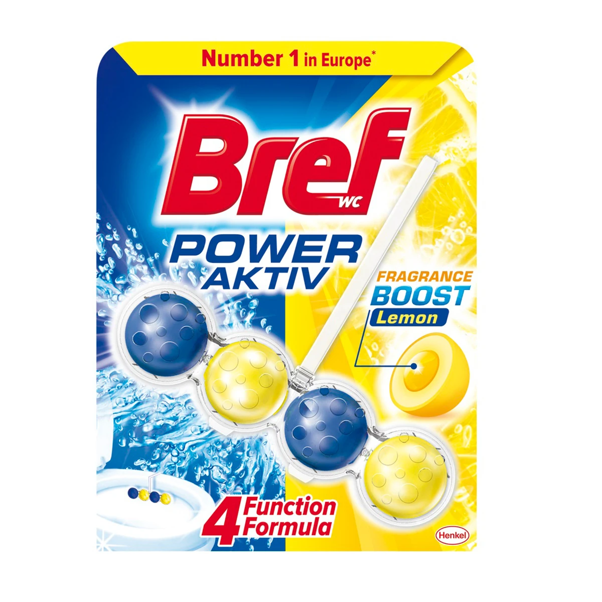 Bref WC Block Power Activ Lemon 50g