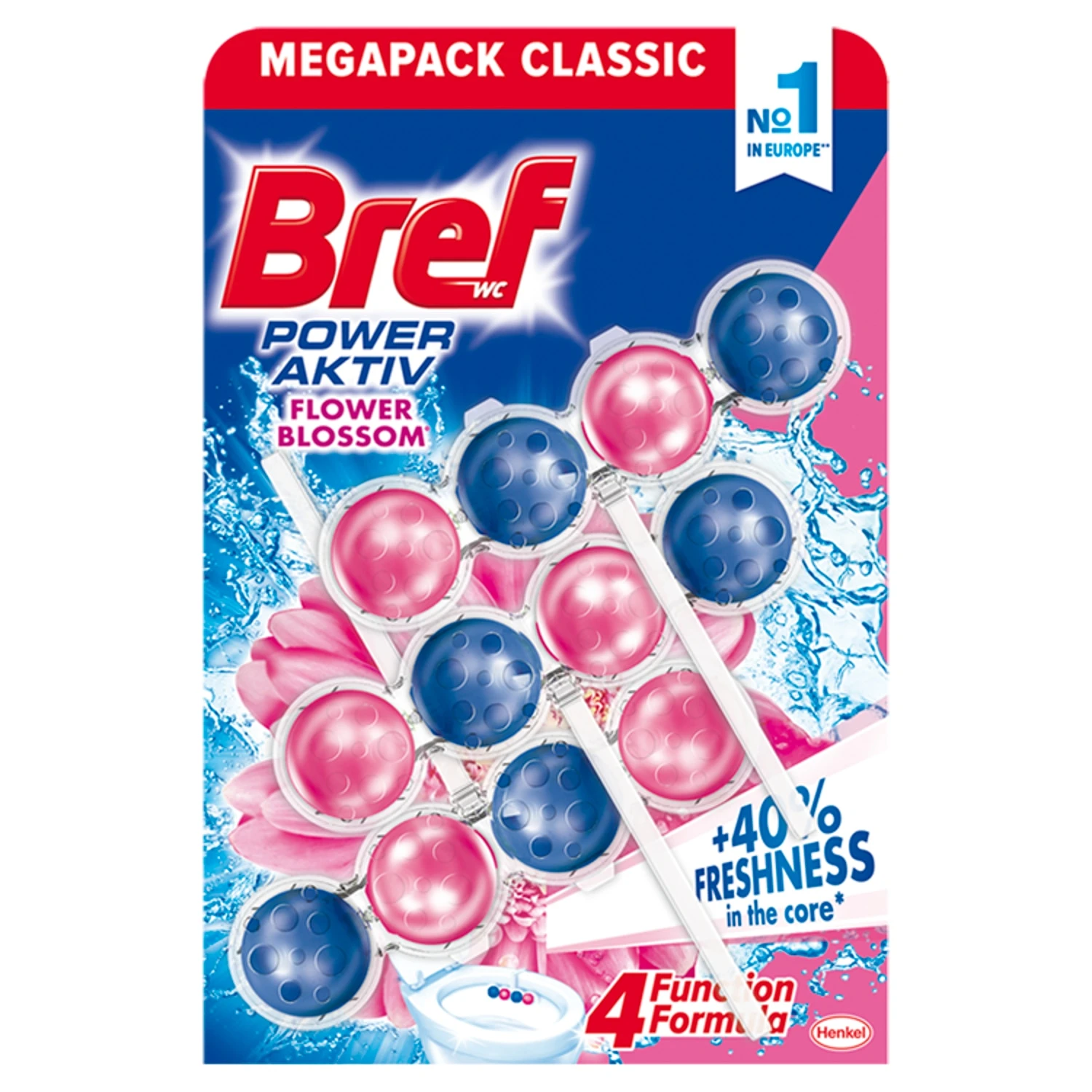Bref WC Block Power Activ Flower Blossom 3x50g